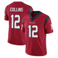 H.Texans #12 Nico Collins Player Red Limited Vapor Untouchable Home Game ROCER Stitched Jerseys