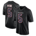 H.Texans #5 Jalen Pitre Player Black Fashion Home Game Stitched Jerseys