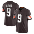 C.Browns #9 Grant Delpit Player Brown Color Vapor Untouchable Limited Home Game ROCER Stitched Jerseys