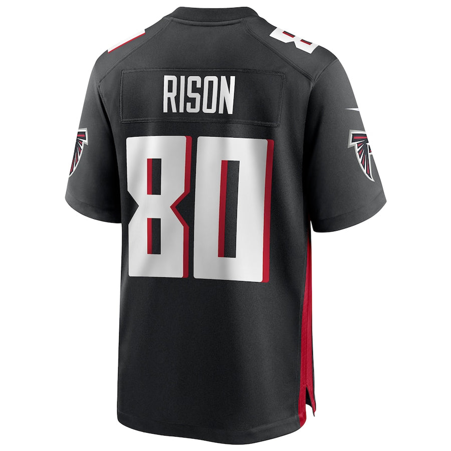 A.Falcons #80 Andre Rison Player Black Home Game ROCER Stitched Jerseys