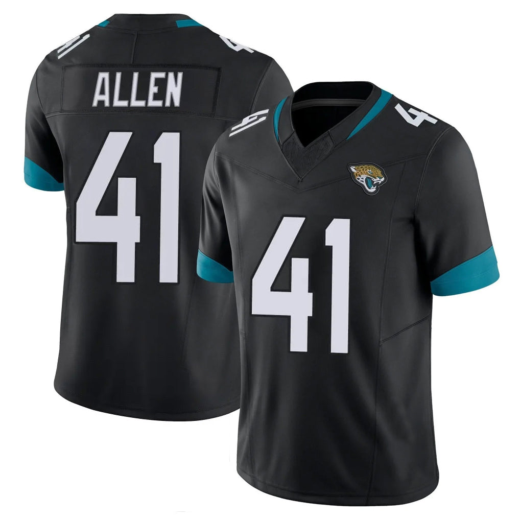 J.Jaguars #41 Josh Hines-Allen Player Black Vapor F.U.S.E. Limited Home Game ROCER Stitched Jerseys