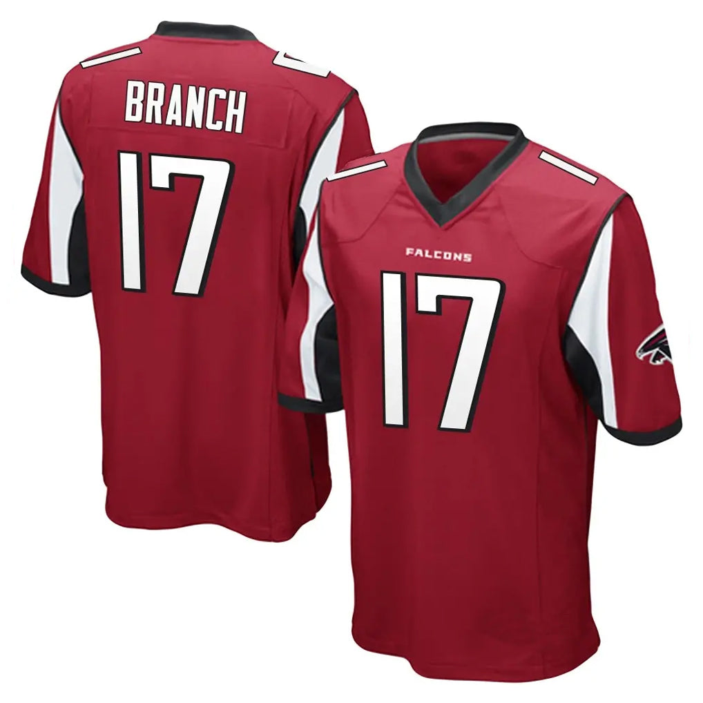 A.Falcons #17 Zachariah Branch Player Red Color Vapor Home Game ROCER Stitched Jerseys