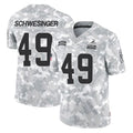 C.Browns #49 Carson Schwesinger Player Arctic Camo Salute to Service Limited Home Game ROCER Stitched Jerseys