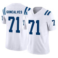 IN.Colts #71 Matt Goncalves Player White Limited Vapor F.U.S.E. Home Game ROCER Stitched Jerseys