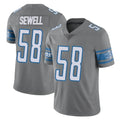 D.Lions #58 Penei Sewell Player Gray Vapor Untouchable Limited Home Game ROCER Stitched Jerseys