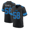 D.Lions #58 Penei Sewell Player Black Alternate Home Game ROCER Stitched Jerseys