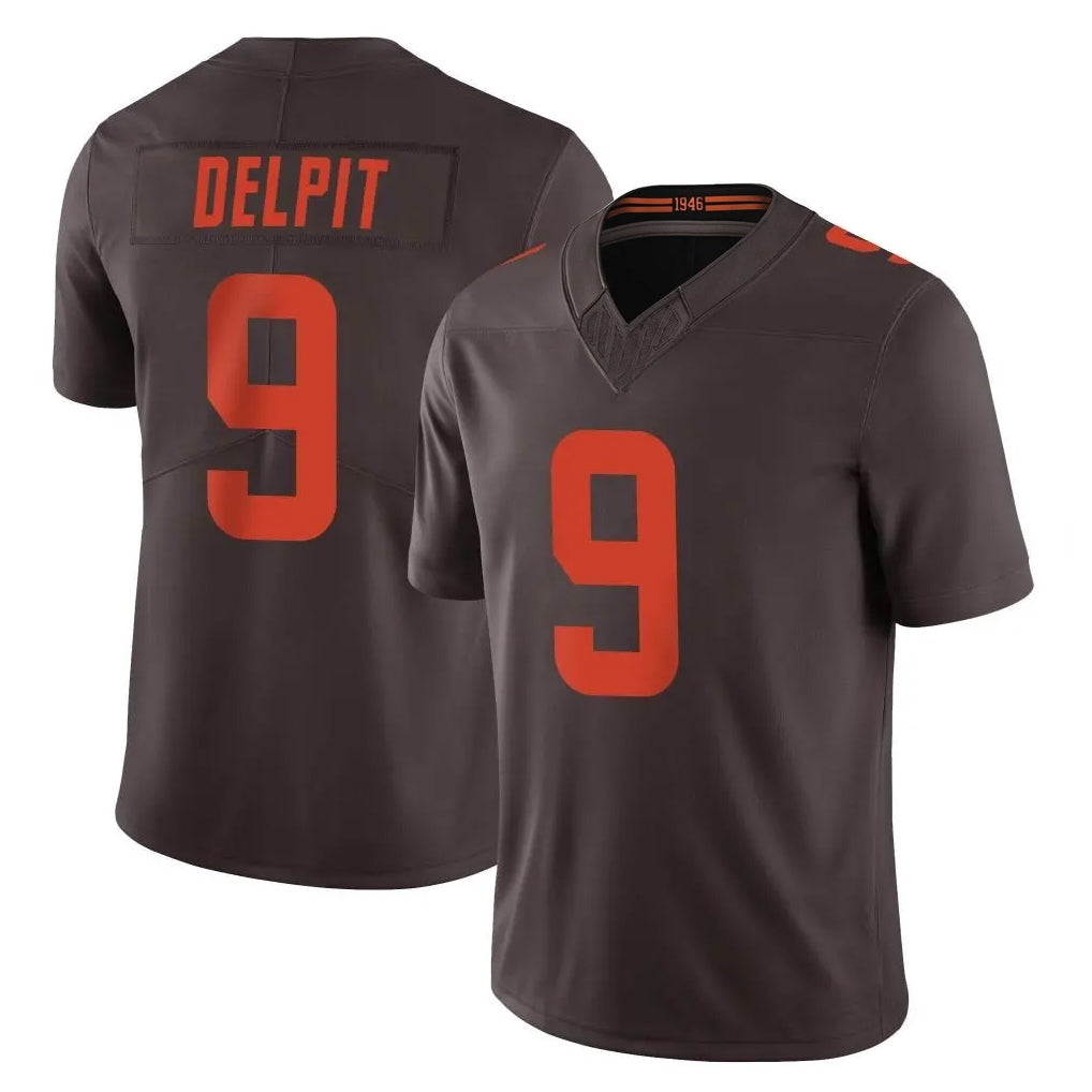 C.Browns #9 Grant Delpit Player Brown Limited Vapor F.U.S.E. Alternate Game ROCER Stitched Jerseys