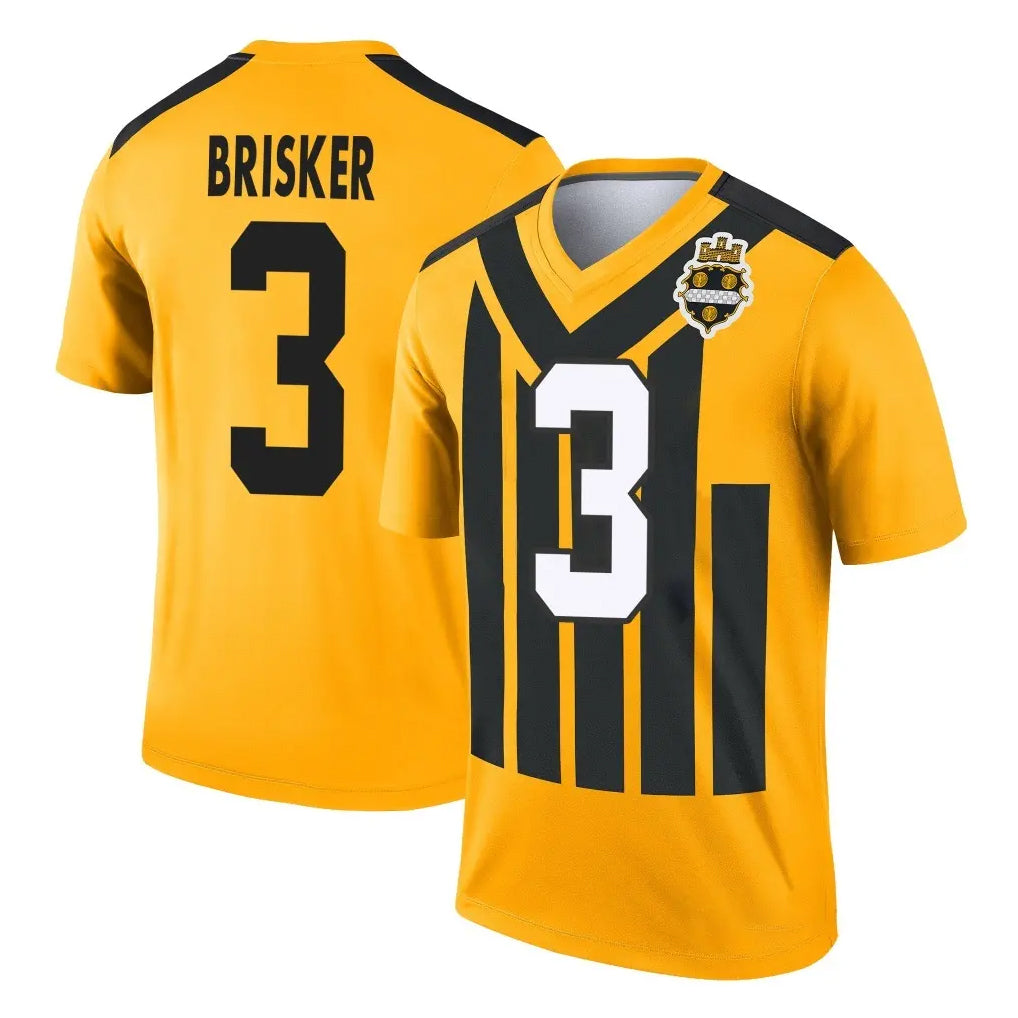 P.Steelers #3 Jaquan Brisker Player Gold Legend Limited 1933 Throwback Performance Home Game ROCER Stitched Jerseys