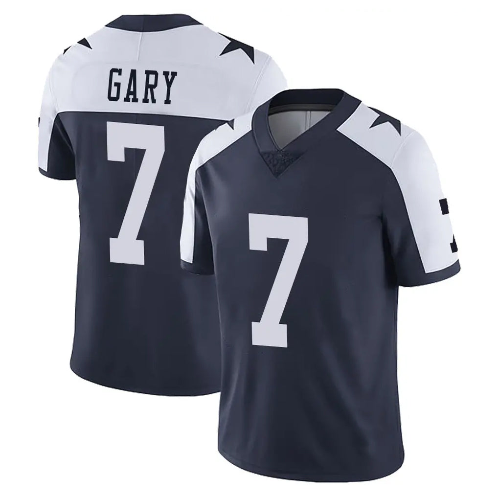 D.Cowboys #7 Rashan Gary Player Navy-White Limited Alternate Vapor Untouchable Home Game ROCER Stitched Jerseys