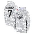 J.Jaguars #7 Brian Thomas Jr. Player Arctic Camo Salute to Service Hoodies Limited Game ROCER Stitched Jerseys