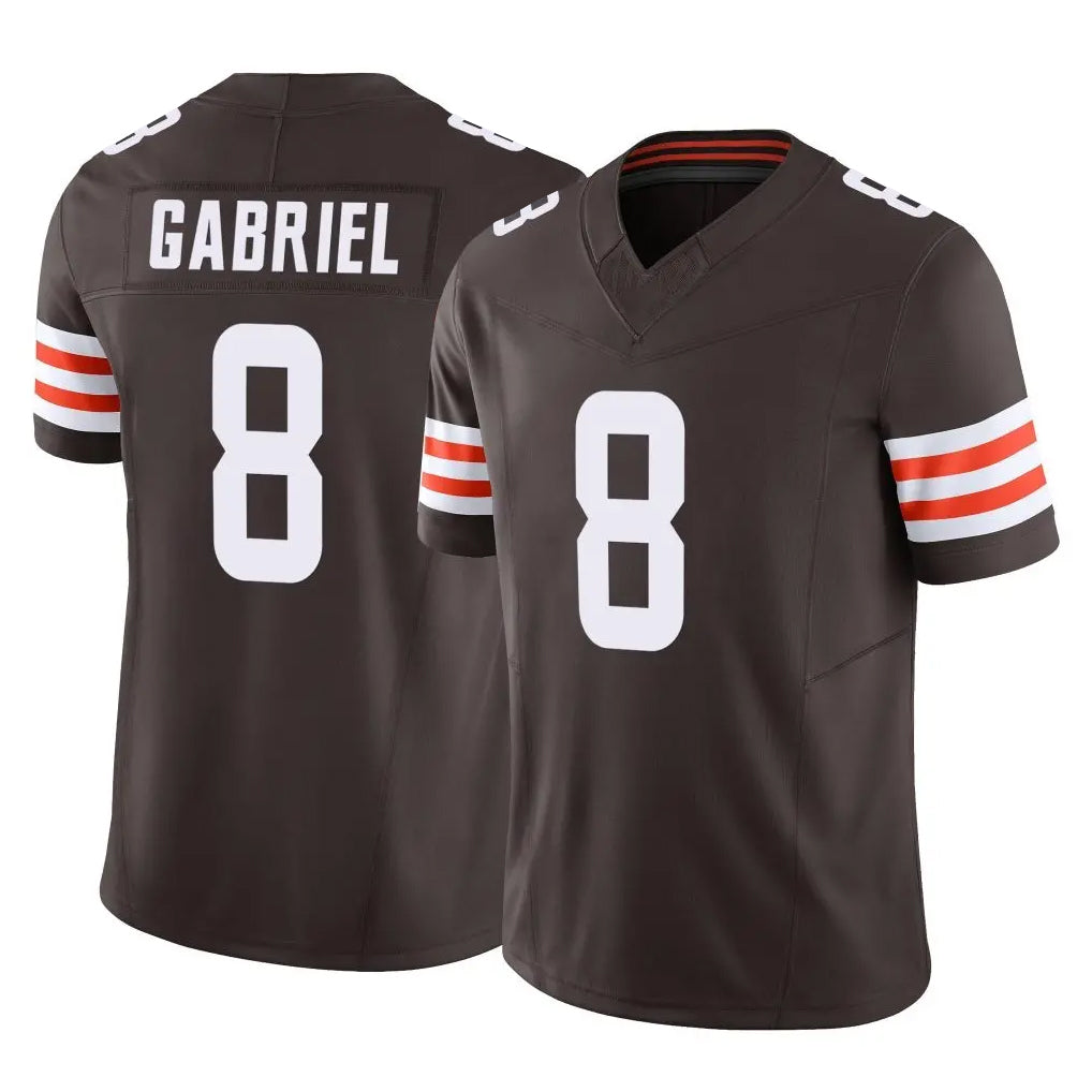 C.Browns #8 Dillon Gabriel Player Brown Vapor F.U.S.E. Limited Home Game ROCER Stitched Jerseys