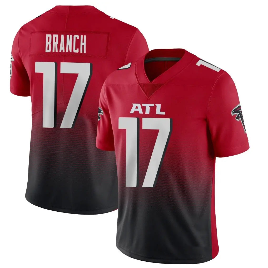 A.Falcons #17 Zachariah Branch Player Red Vapor Untouchable Limited Home Game ROCER Stitched Jerseys