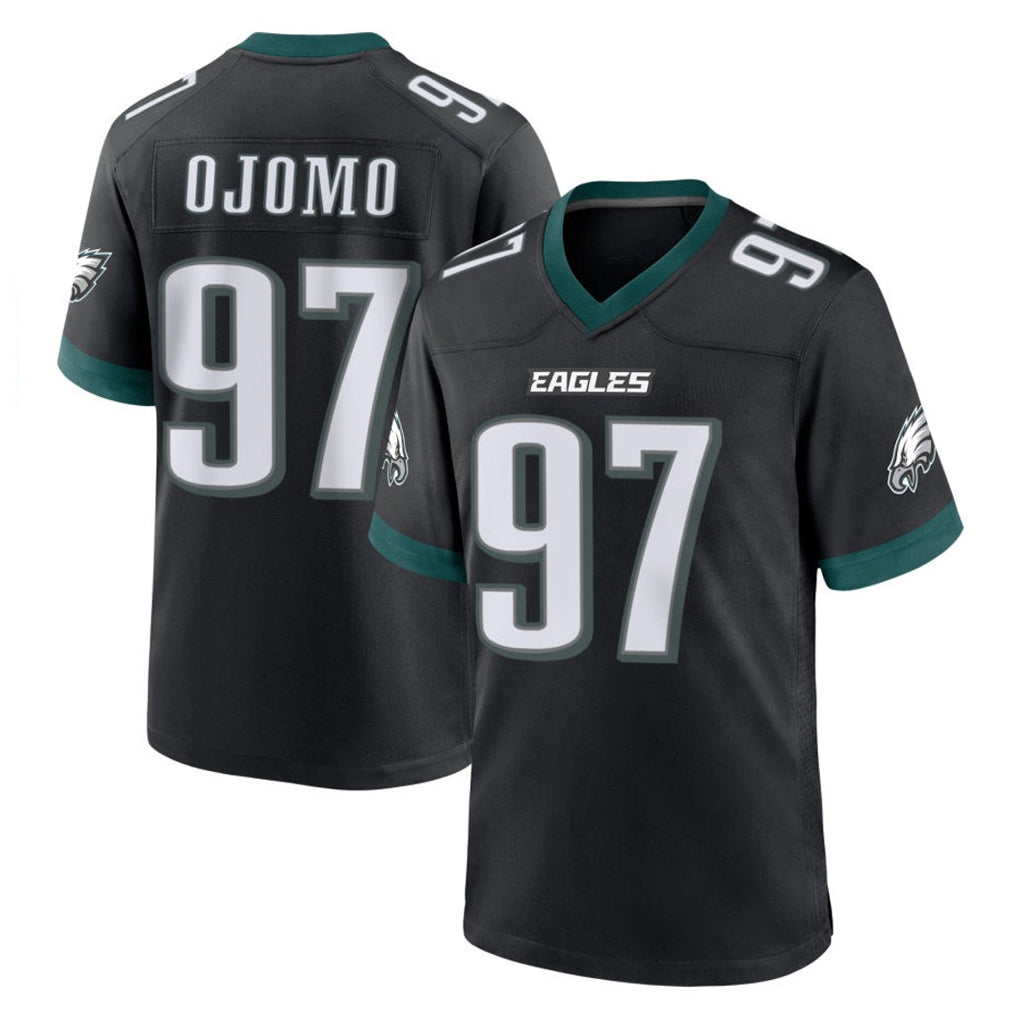 P.Eagles #97 Moro Ojomo Player Black Game Home ROCER Stitched Jerseys