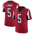 A.Falcons #5 Drake London Player Red Color Vapor Untouchable Limited Home Game ROCER Stitched Jerseys