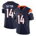 D.Broncos #14 Courtland Sutton Player Navy Limited Vapor F.U.S.E. Home Game ROCER Stitched Jerseys