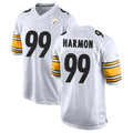 P.Steelers #99 Derrick Harmon Player White Home Game ROCER Stitched Jerseys