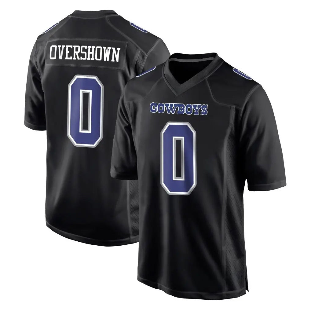 D.Cowboys #0 DeMarvion Overshown Player Carbon Black Fashion Home Game ROCER Stitched Jerseys