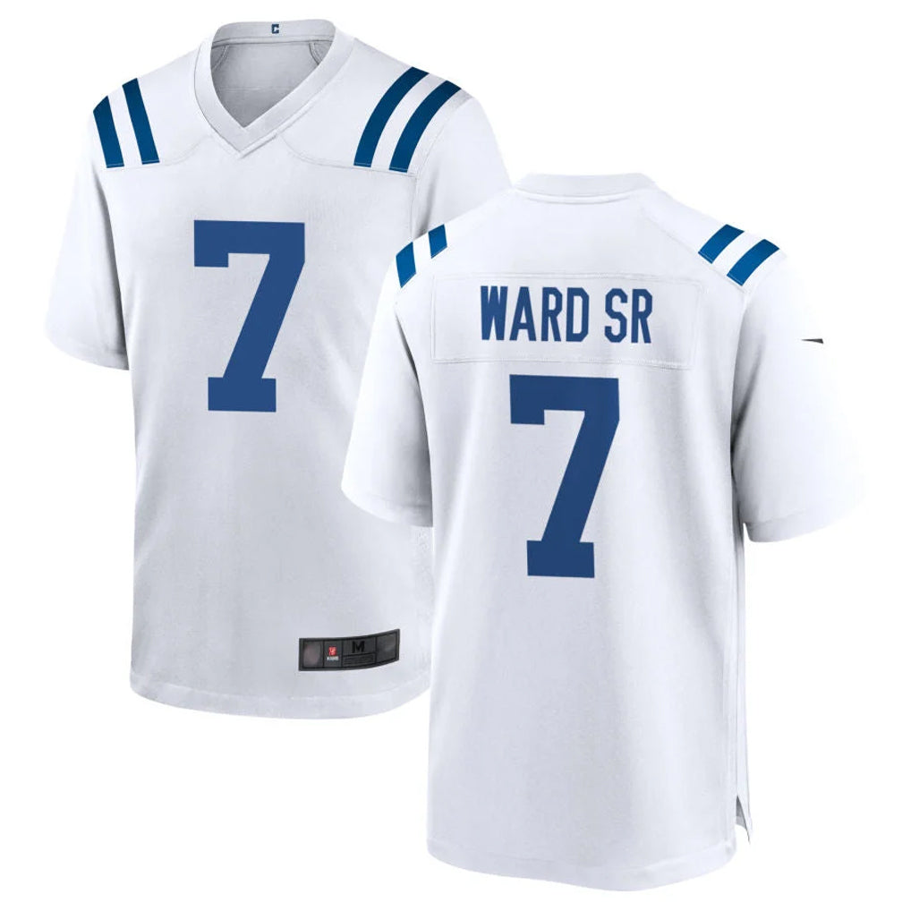 IN.Colts #7 Charvarius Ward Sr. Player White Home Game ROCER Stitched Jerseys