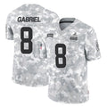 C.Browns #8 Dillon Gabriel Player Arctic Camo Salute to Service Limited Home Game ROCER Stitched Jerseys