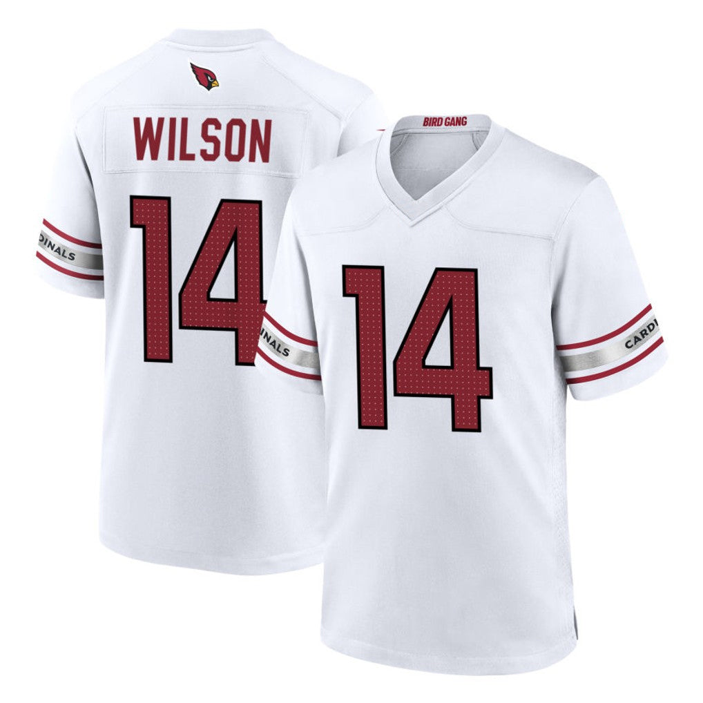 A.Cardinals #14 Michael Wilson Player White Home Game ROCER Stitched Jerseys