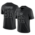 GB.Packers #56 Edgerrin Cooper Player Black Reflective Limited Home Game ROCER Stitched Jerseys