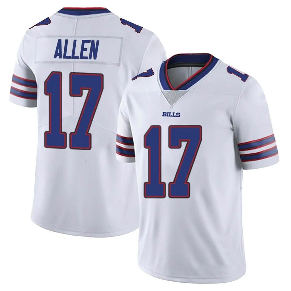 B.Bills #17 Josh Allen Player White Vapor Untouchable Limited ROCER Stitched Jerseys