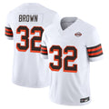 C.Browns #32 Jim Brown Player White Limited Vapor F.U.S.E. Alternate Game ROCER Stitched Jerseys