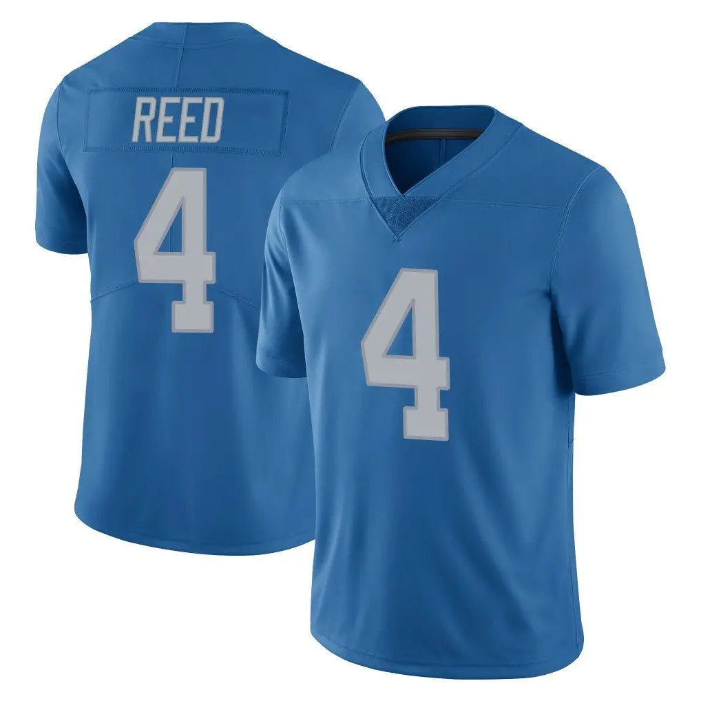 D.Lions #4 D.J. Reed Player Blue Limited Throwback Vapor Untouchable ROCER Stitched Jerseys