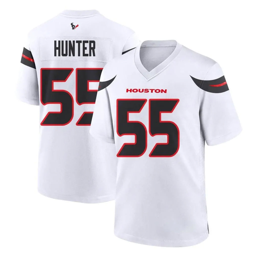 H.Texans #55 Danielle Hunter Player White Home Game ROCER Stitched Jerseys