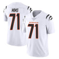 C.Bengals #71 Amarius Mims Player White Vapor Untouchable Limited Home Game ROCER Stitched Jerseys