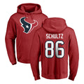 H.Texans #86 Dalton Schultz Player Red Pro Line Pullover Hoodie Limited Game ROCER Stitched Jerseys