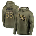 A.Cardinals #85 Trey McBride Player Olive Salute to Service Limited Hoodies ROCER Stitched Jerseys
