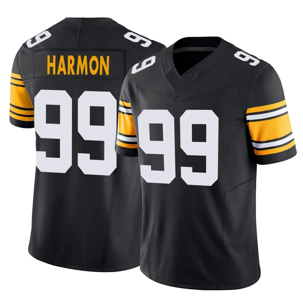 P.Steelers #99 Derrick Harmon Player Black Limited Alternate Vapor F.U.S.E. Home Game ROCER Stitched Jerseys