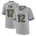 S.Seahawks #12 12th Fan Player Grey 2025 Rivalries Collection Home Game ROCER Stitched Jerseys