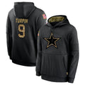 D.Cowboys #9 KaVontae Turpin Player Black Salute to Service Pullover Hoodies Limited ROCER Stitched Jerseys
