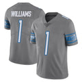 D.Lions #1 Jameson Williams Player Gray Vapor Untouchable Limited Home Game ROCER Stitched Jerseys