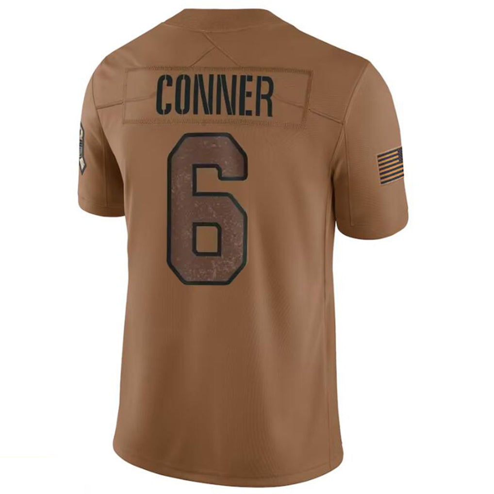 A.Cardinals #6 James Conner Player Brown Limited Salute To Service Game ROCER Stitched Jerseys