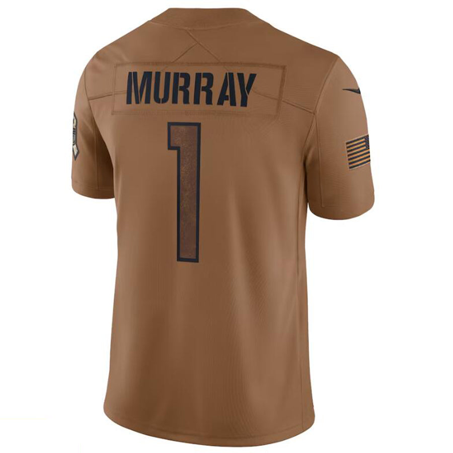A.Cardinals #1 Kyler Murray Player Brown Limited Salute To Service Game ROCER Stitched Jerseys