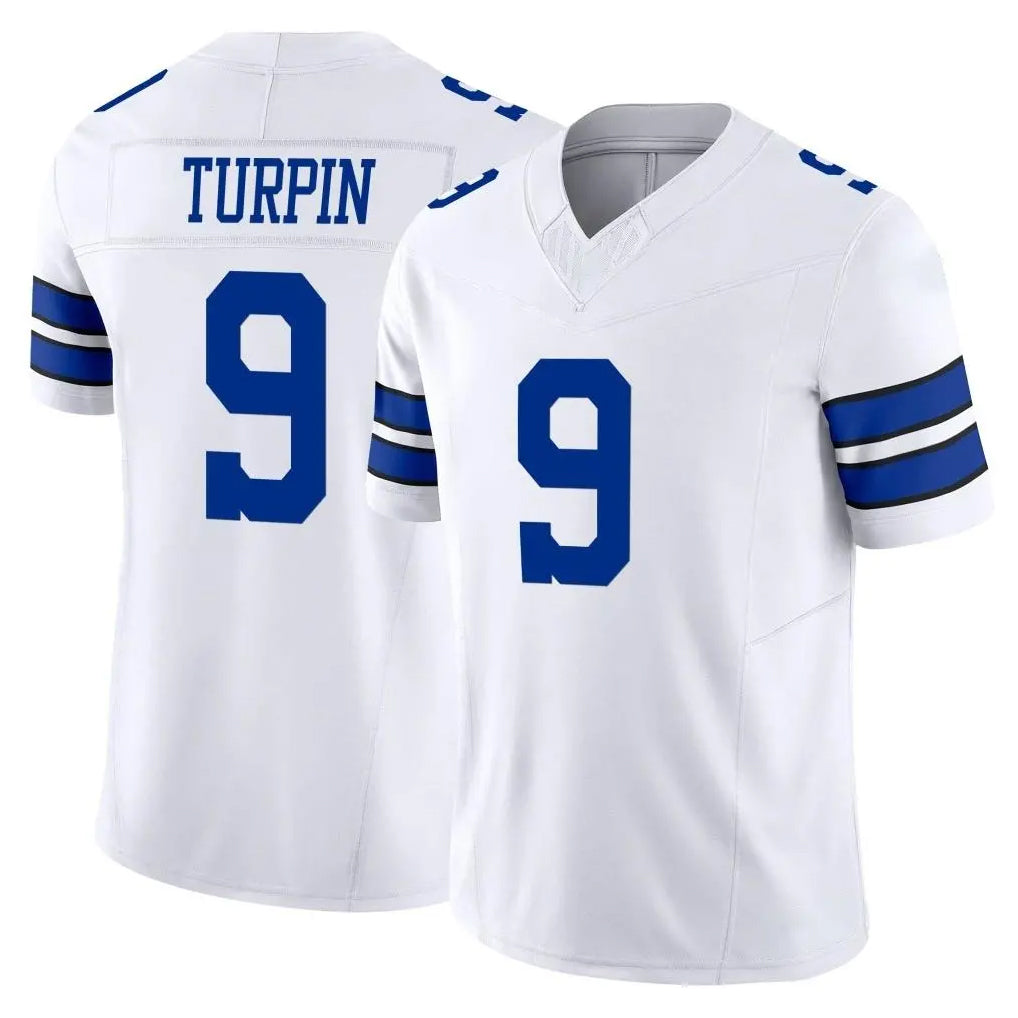D.Cowboys #9 KaVontae Turpin Player White Limited Vapor F.U.S.E. Home Game ROCER Stitched Jerseys