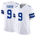 D.Cowboys #9 KaVontae Turpin Player White Limited Vapor F.U.S.E. Home Game ROCER Stitched Jerseys