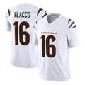 C.Bengals #16 Joe Flacco Player White Vapor F.U.S.E. Limited Home Game ROCER Stitched Jerseys