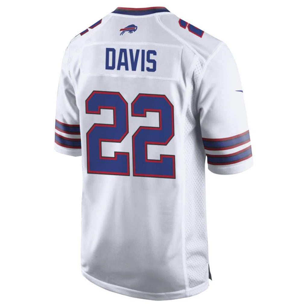 B.Bills #22 Ray Davis Player White Home Game ROCER Stitched Jerseys