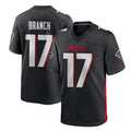 A.Falcons #17 Zachariah Branch Player Black Home Game ROCER Stitched Jerseys