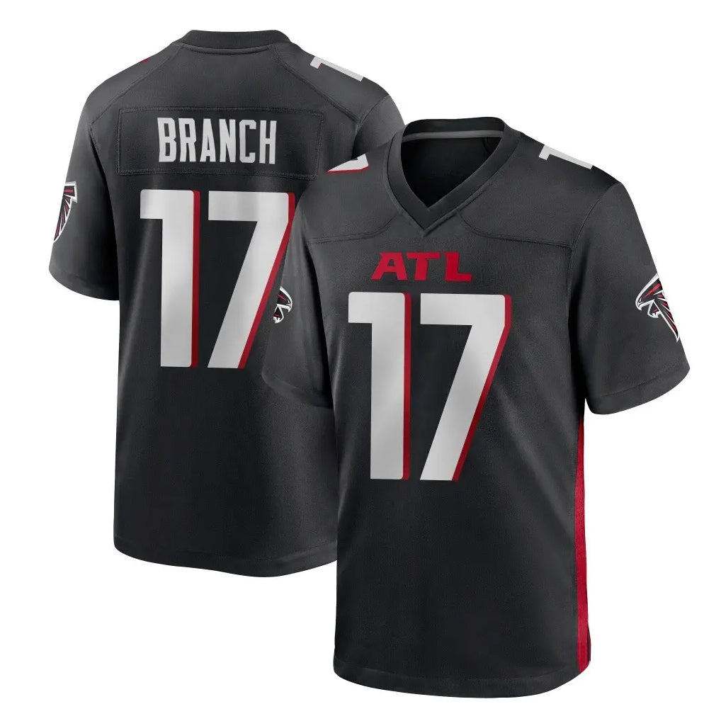 A.Falcons #17 Zachariah Branch Player Black Home Game ROCER Stitched Jerseys